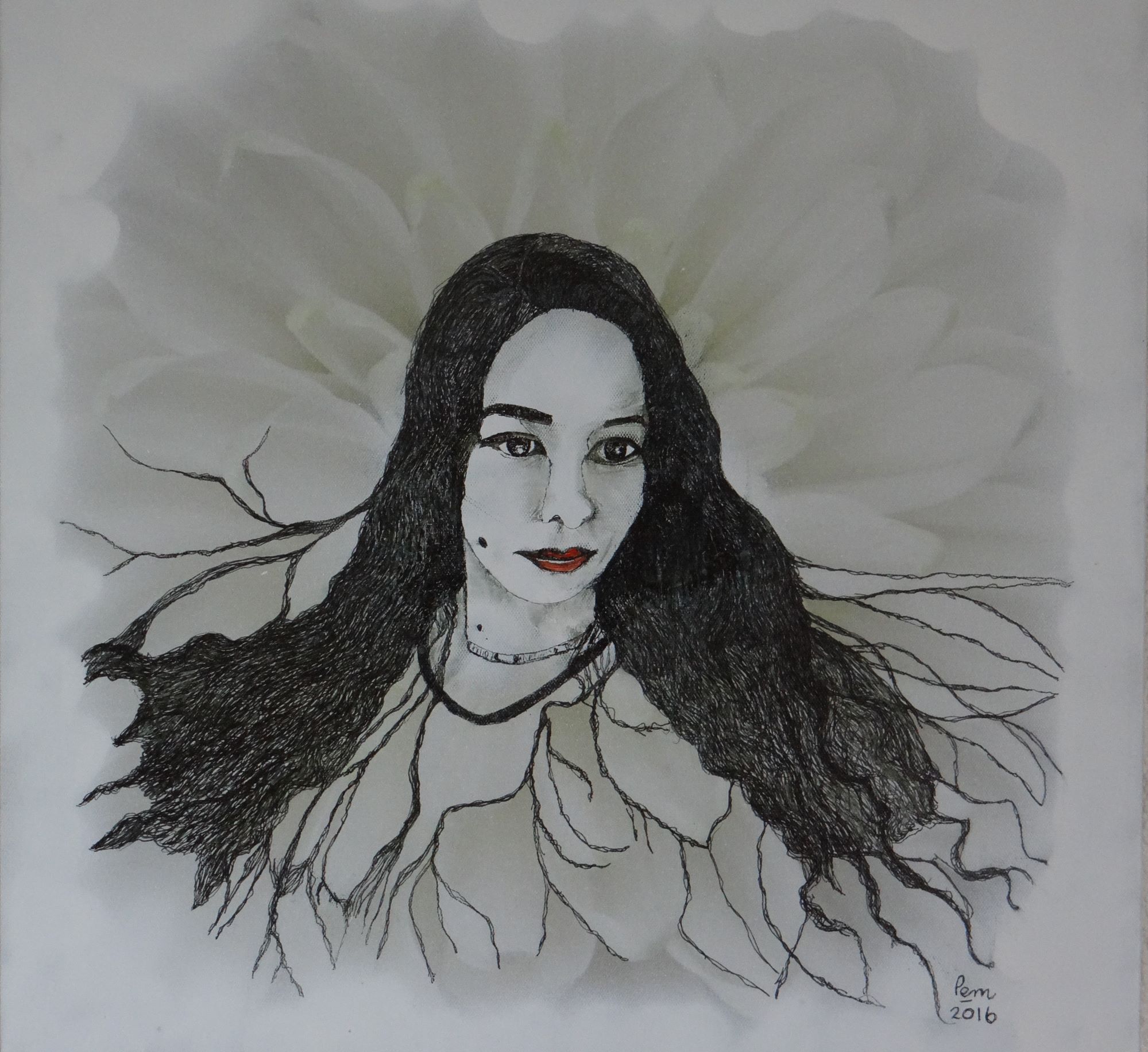 Shining White Rose. image