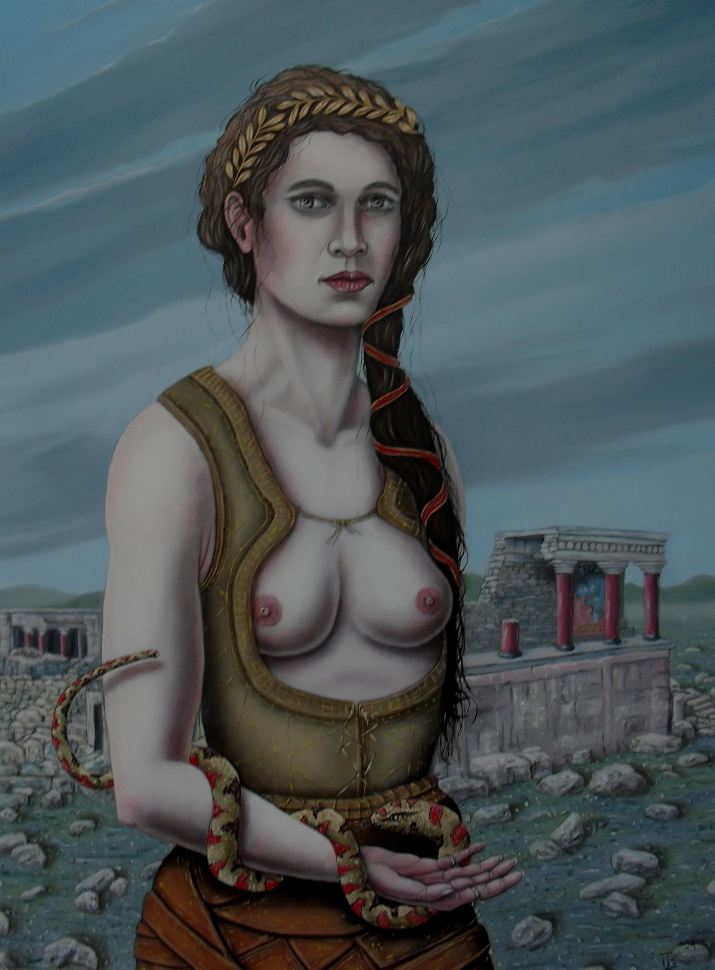 Slangen godin uit Knossos image