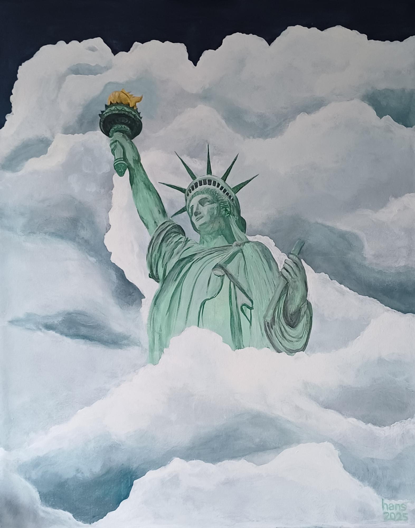 Liberty in the clouds image