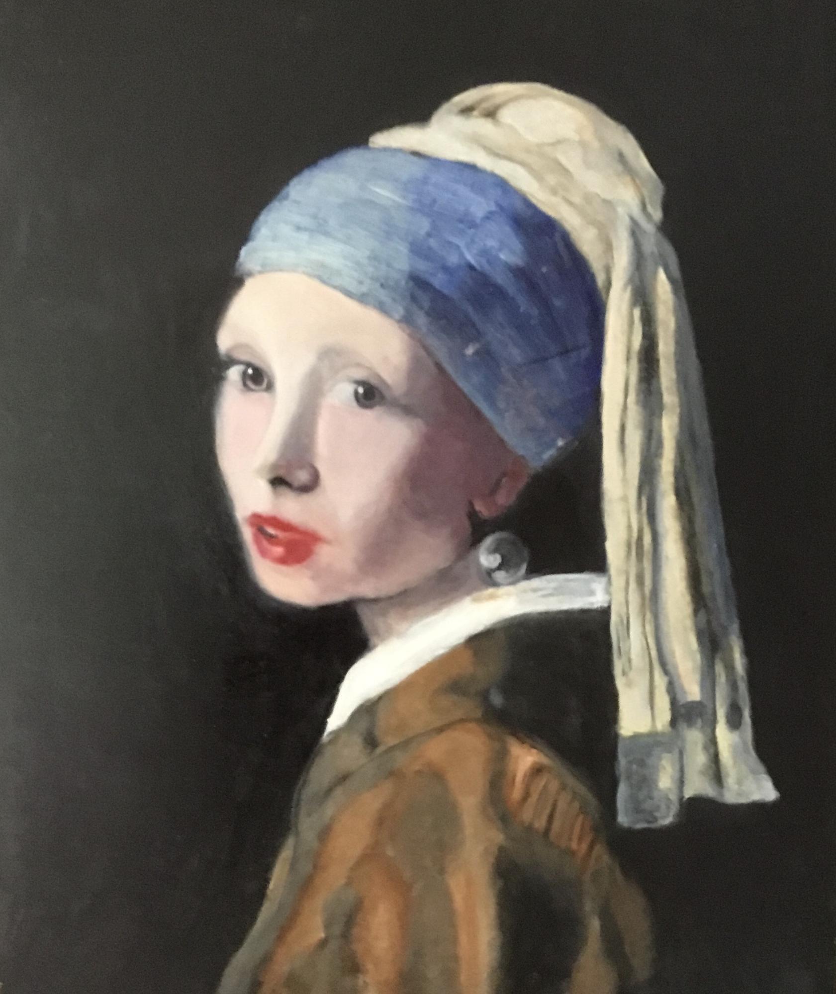 Study after Vermeer: Girl with a Pearl Earring image