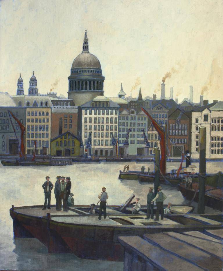 Thames lightermen and St Paul's image