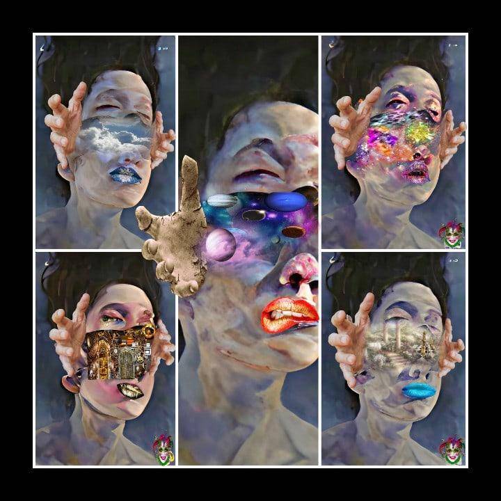 The many faces of woman image