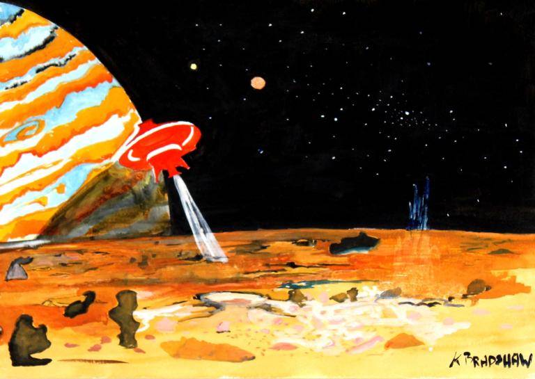 Landing on Jupiters moon. image