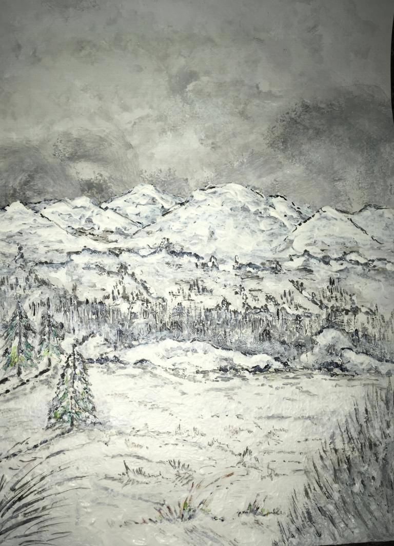 Welsh hills in winter  image