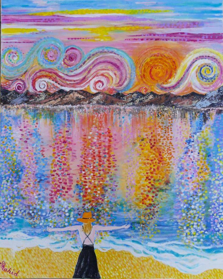 Van Gogh Sunset image