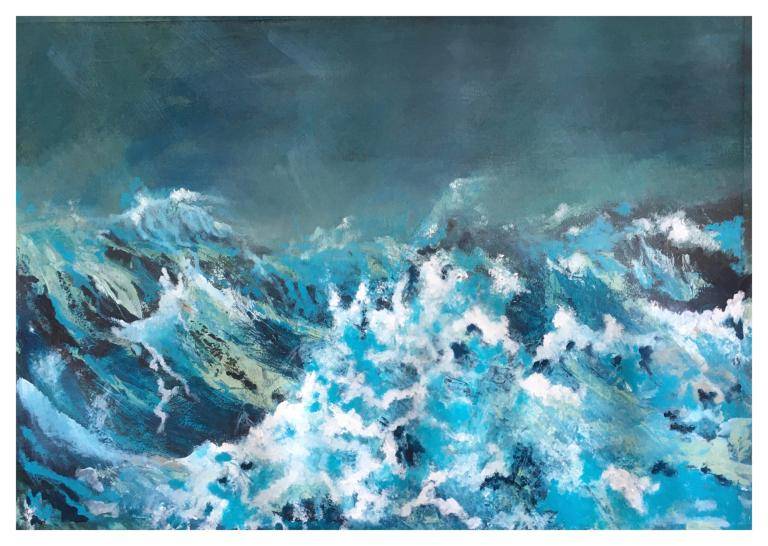 Rough sea image