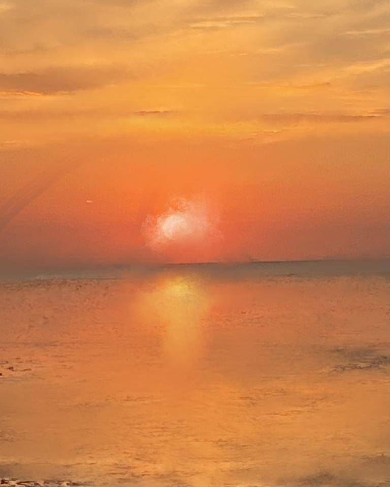 Sunset:Snettisham Beach Norfolk:September 2022 image