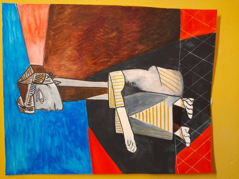  Abstract reproductie van picasso  image