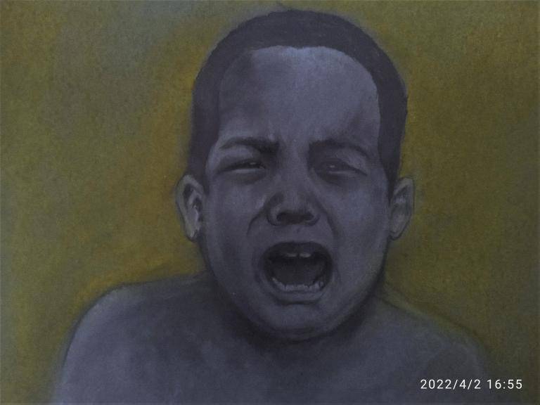 crying boy image