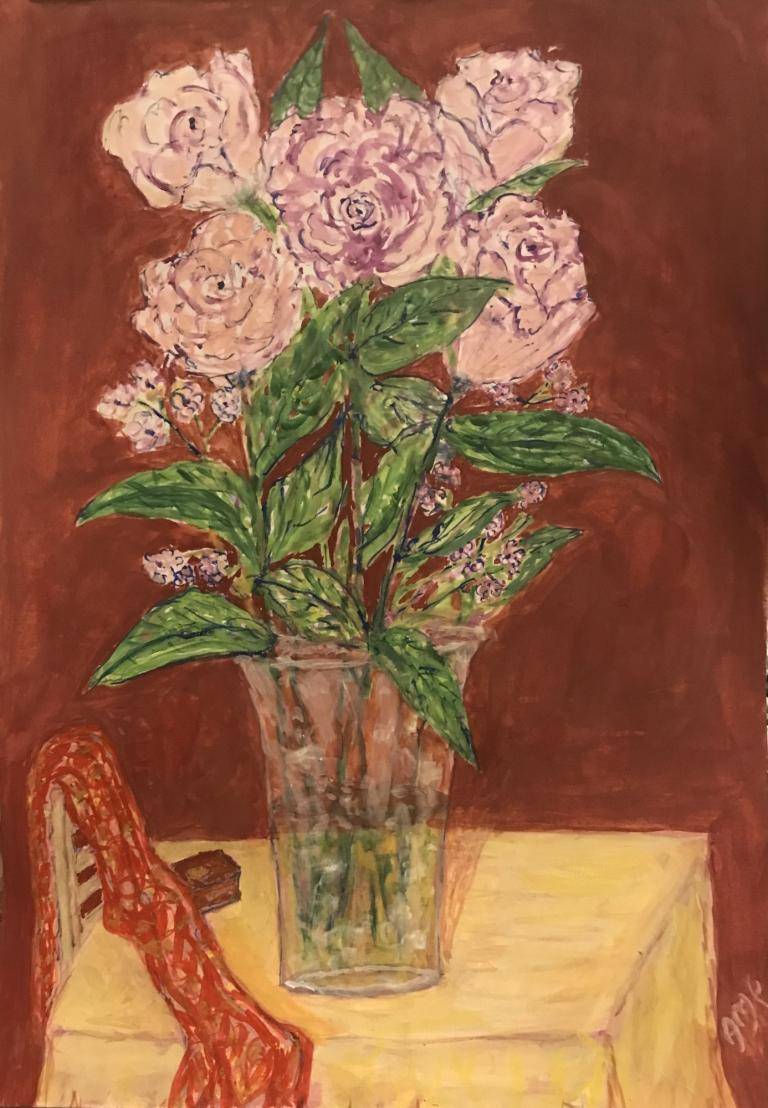 Roses in Vase image