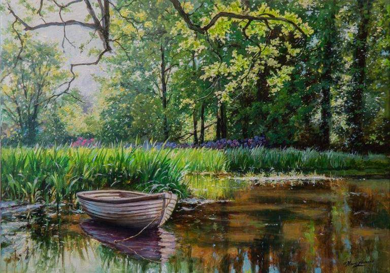 Spring pond  image