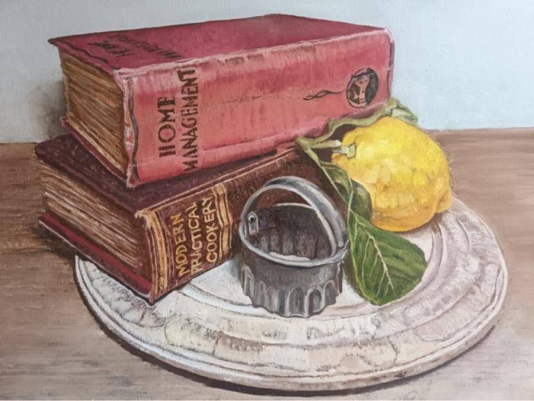 VINTAGE COOKERY BOOK AND KITCHENALIA image