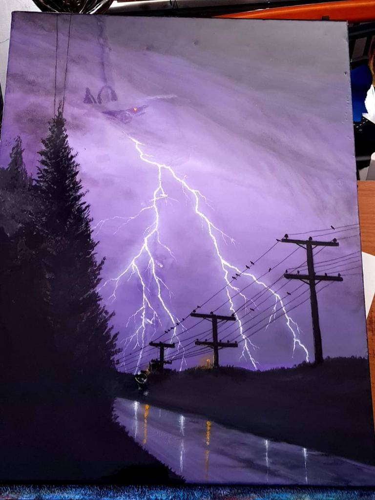 Purple lighting  image