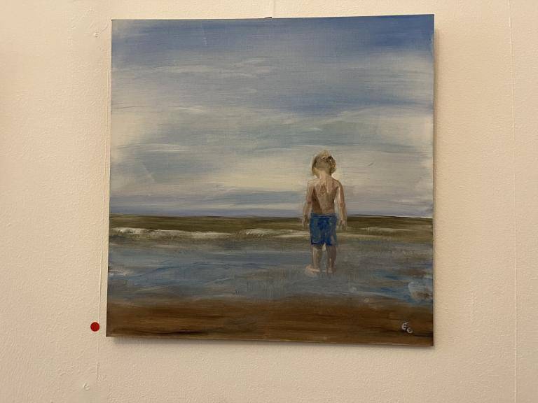 Met Oma aan zee image