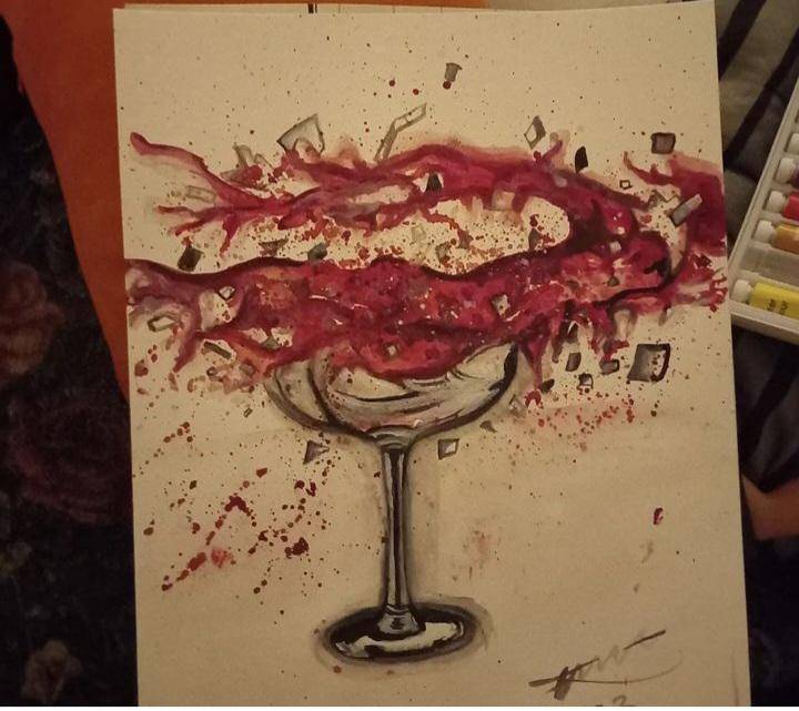Broken glass image