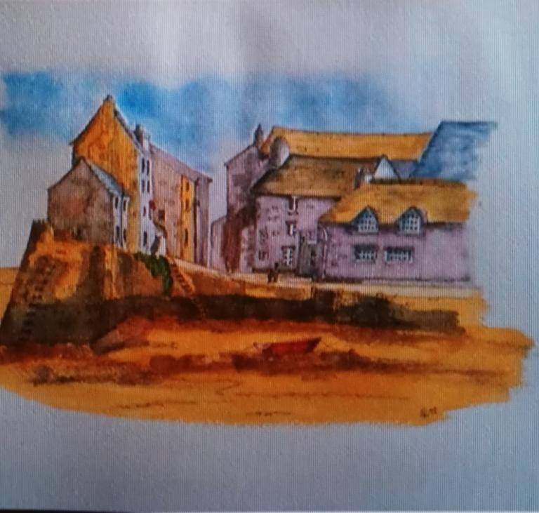 Fishing village image