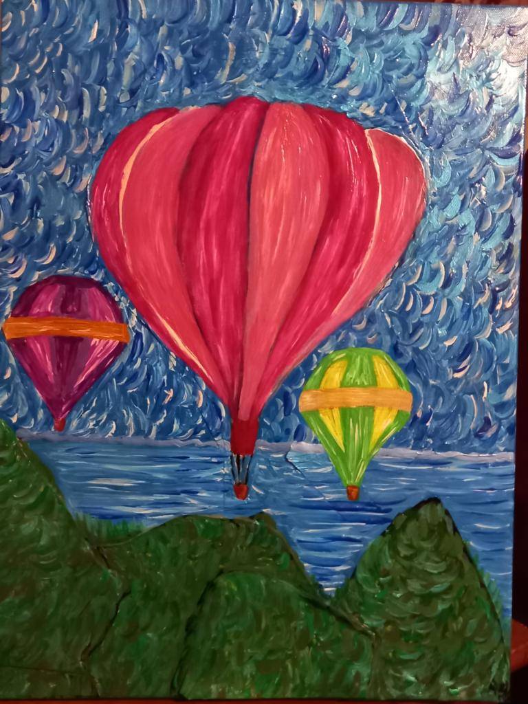 Balloons by the sea image