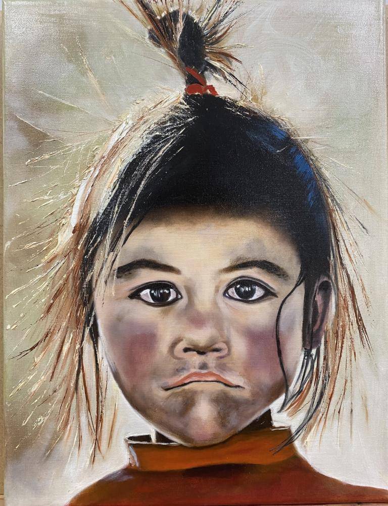 Tibet girl image