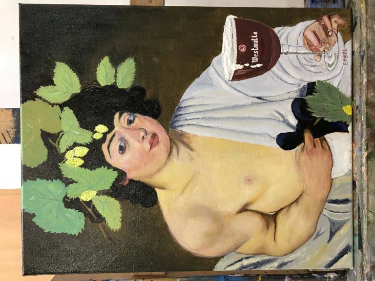 Bacchus after Carravaggio  image