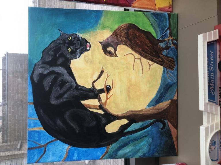 Panter en vogel image