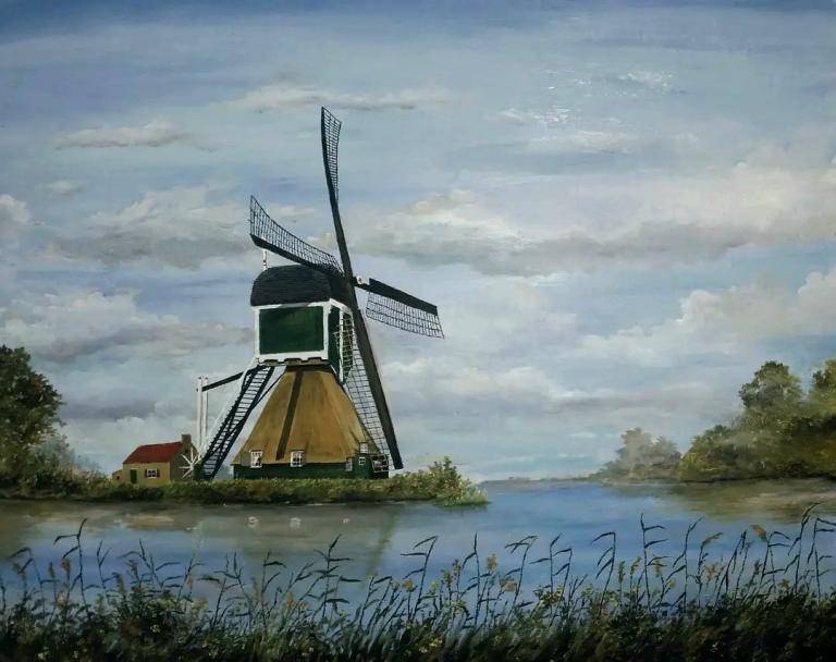 Molen in landschap image