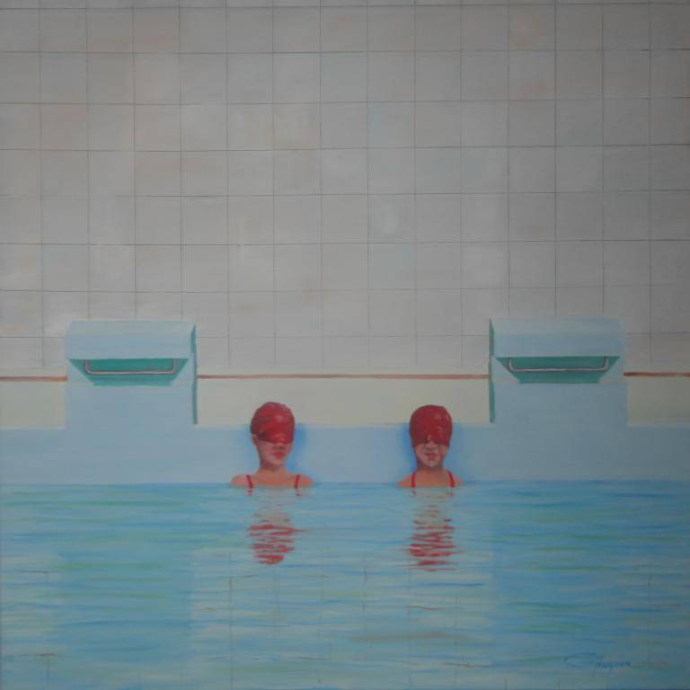 Swimming blind image