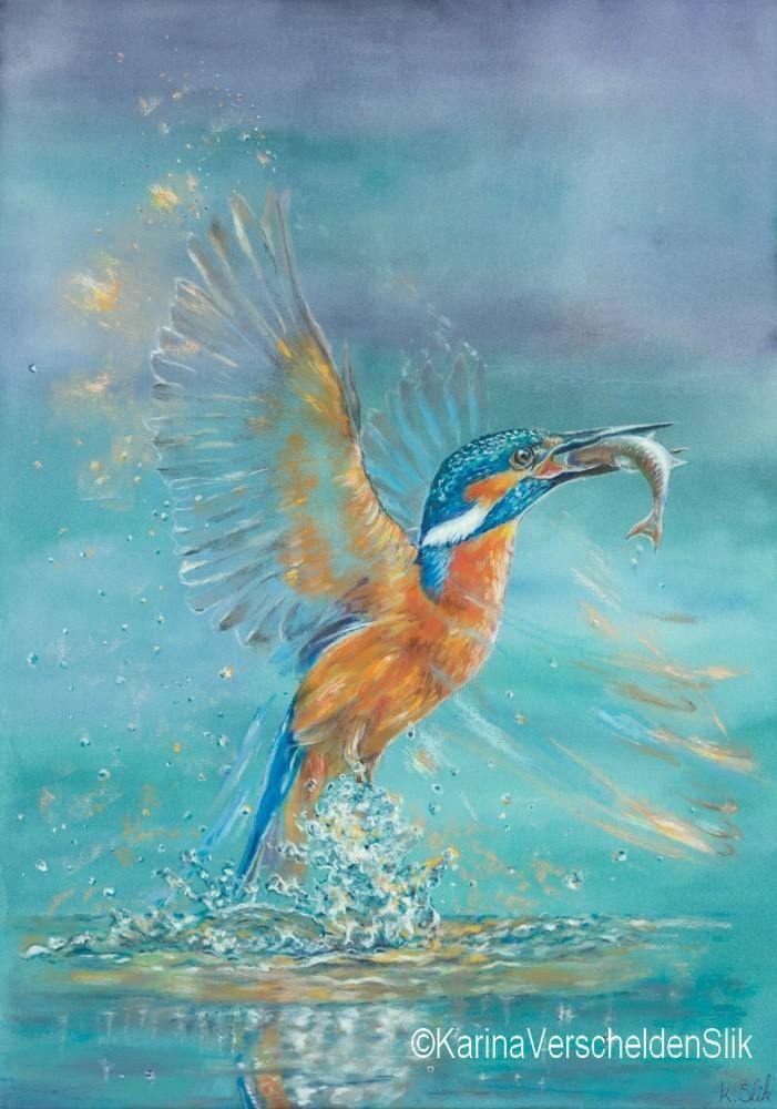 Kingfisher with catch image