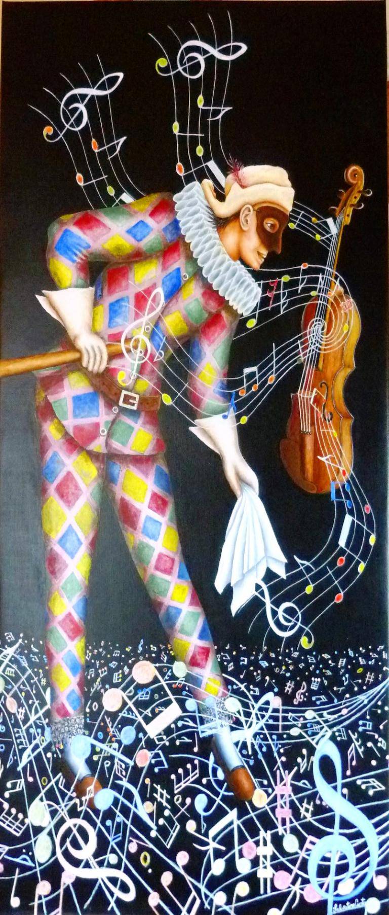 Arlequin and the magic violin image