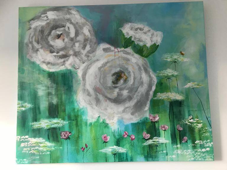 Bloemen in de wei image