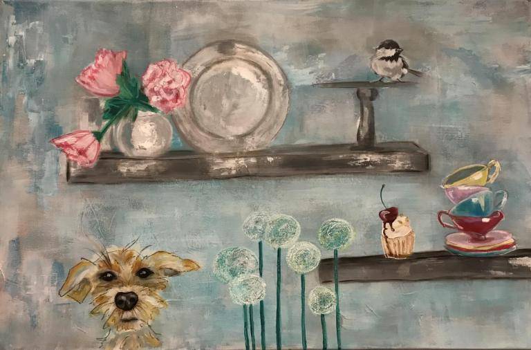 Tegen de wand image
