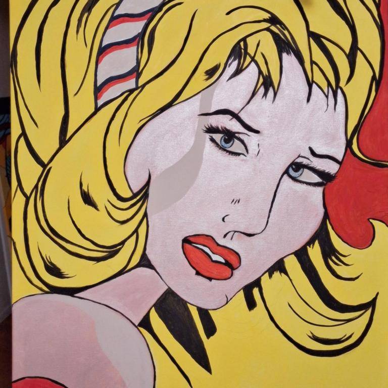 Popart vrouw Popart vrouw image