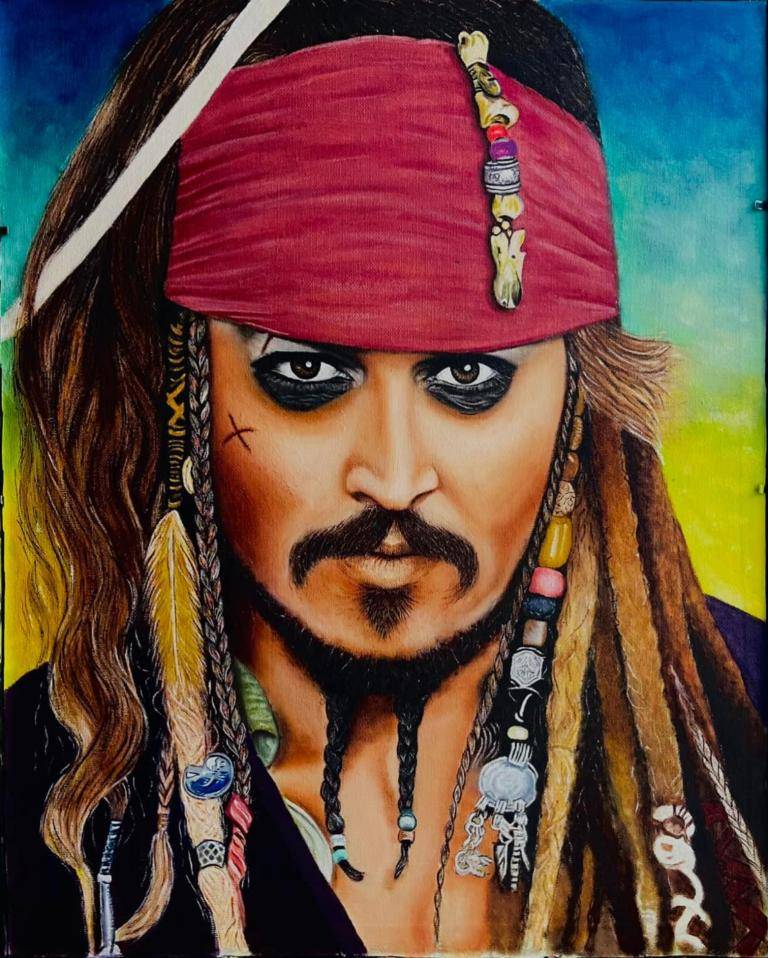 Jack Sparrow in Pirates of the Caribbean. image