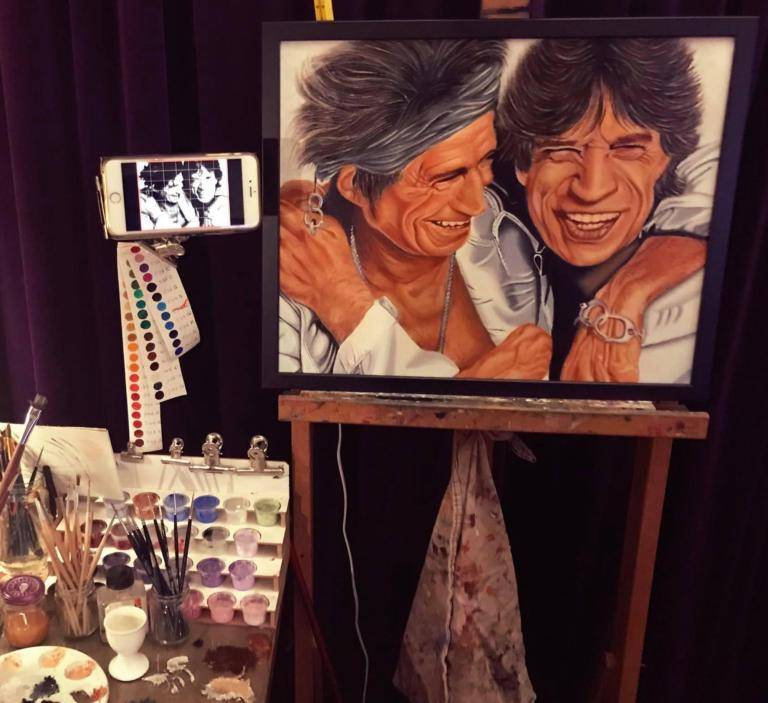 Mick Jagger en Keith Richards  image
