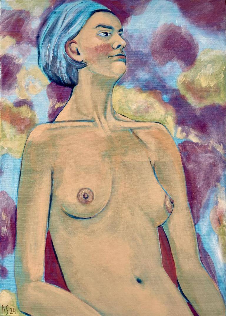 Meisje met blauw haar image