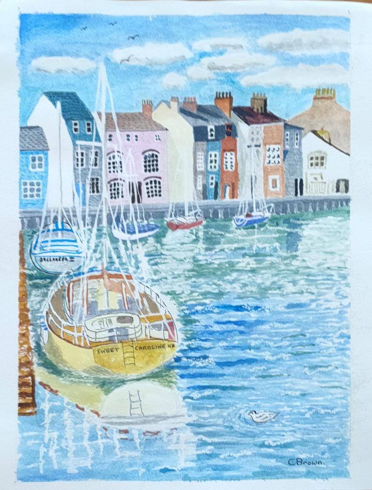 Boats in a Dutch Harbour image