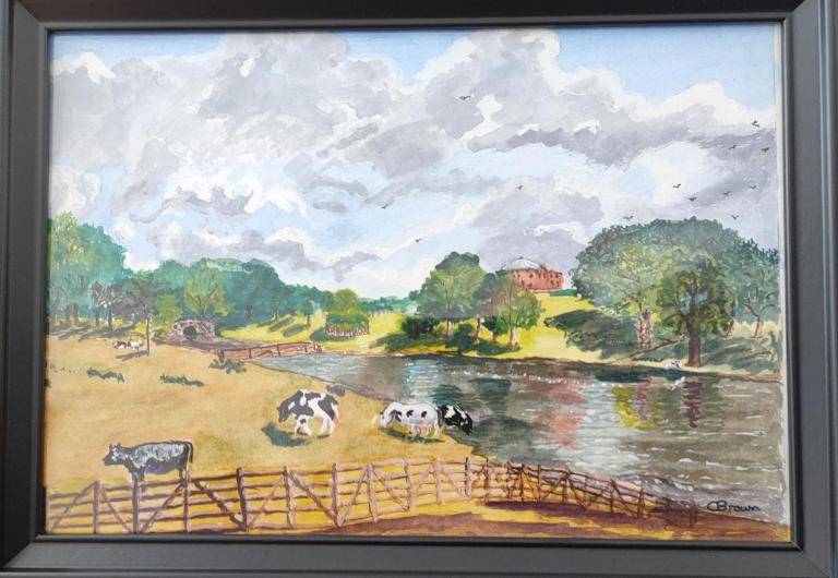 Pastoral Scene in the Style of a John Constable  image
