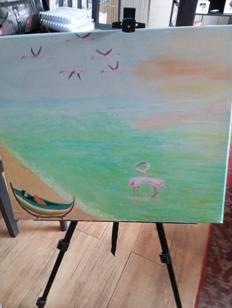 Flamingo s in love  image