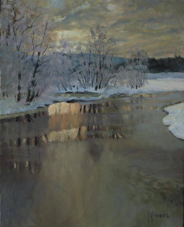 River with Ice.  image
