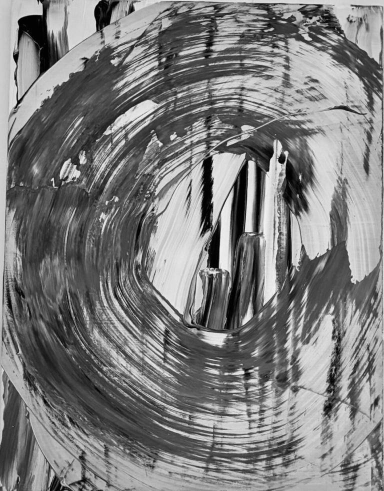 Informal, Explosive Painting. Abstract · Acrylic on chipboard · 2025 · 35 × 45 cm image
