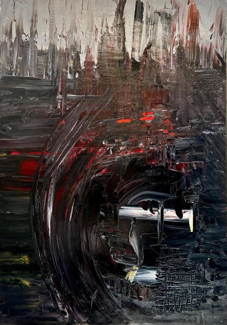 No. 24 · Fragments  2026 · Oil on canvas · 70 × 50 cm image